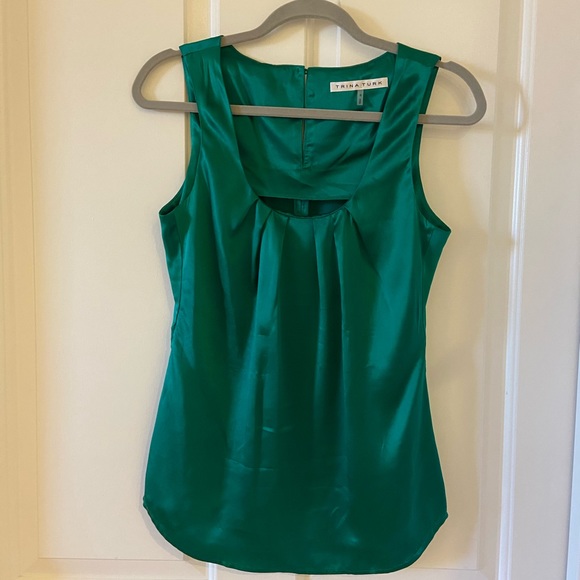 Trina Turk Tops - Trina Turk Size Size Small Green Tank Top Blouse